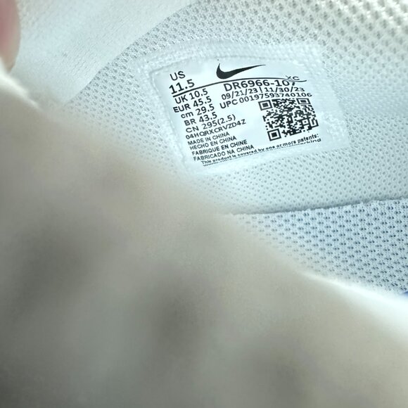 Nike Court Air Zoom Vapor 11 HC Tennis Shoes UNC White Blue Mens DR6966-107 main image 6